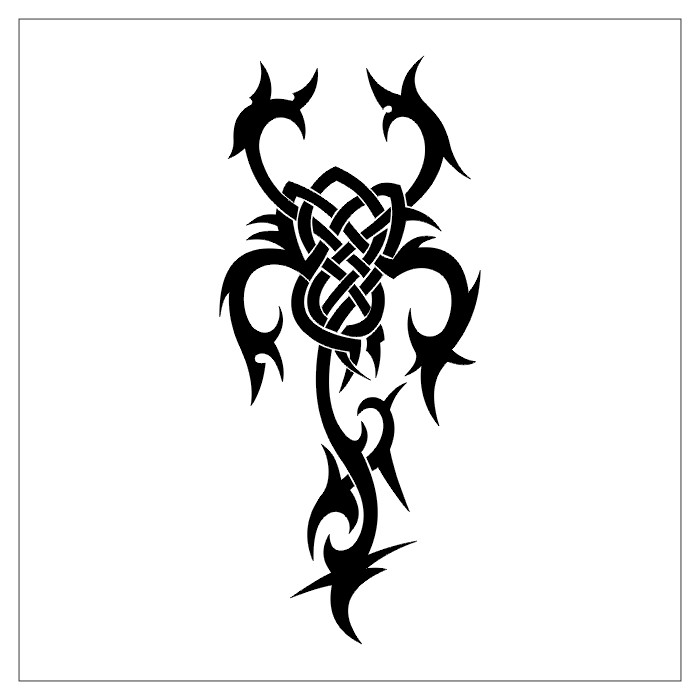 tatuaż skorpion tribal