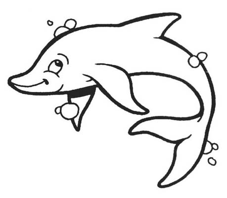 delfinek - tatuaż