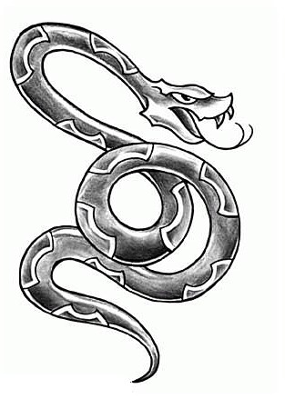 tatuaże wąż