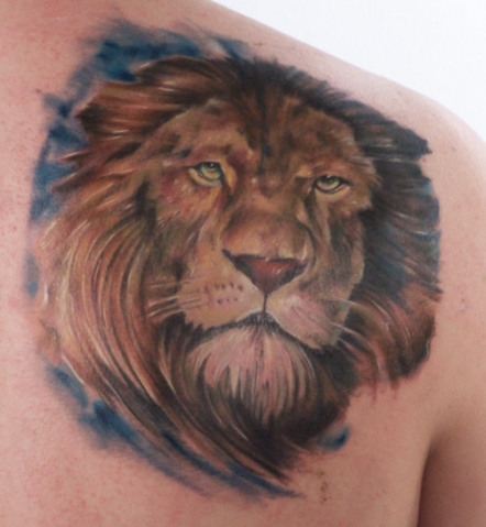 tatuaż lew