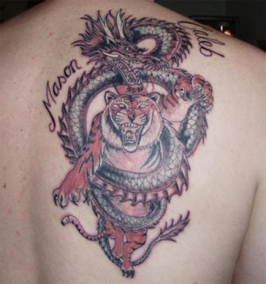 Dragon And Tiger Tattoos