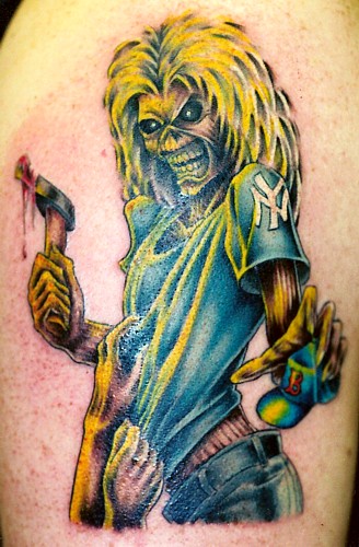Eddie from Iron maiden tattoo