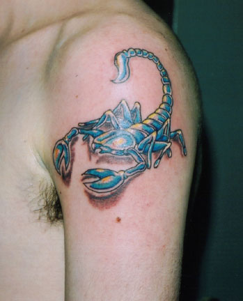 niebieski skorpion