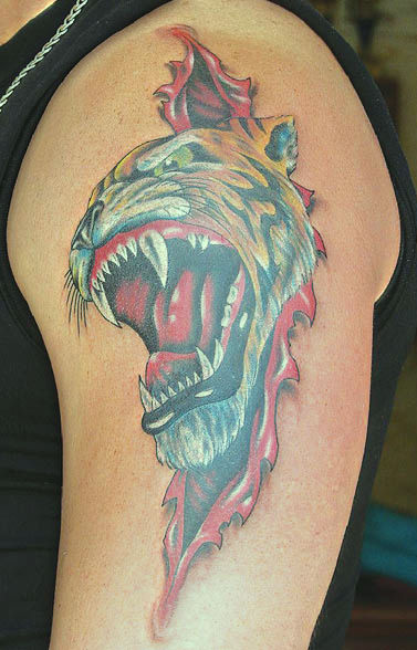 tatuaż tygrys