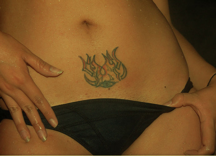 tatuaż płomienie
