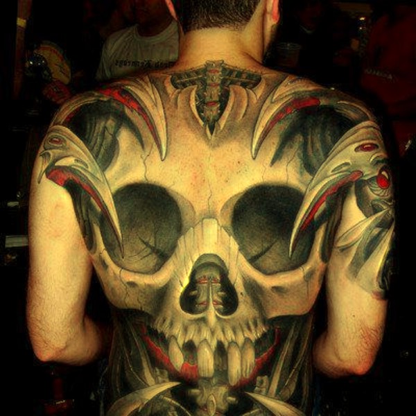 best skull 3d tattoos for men