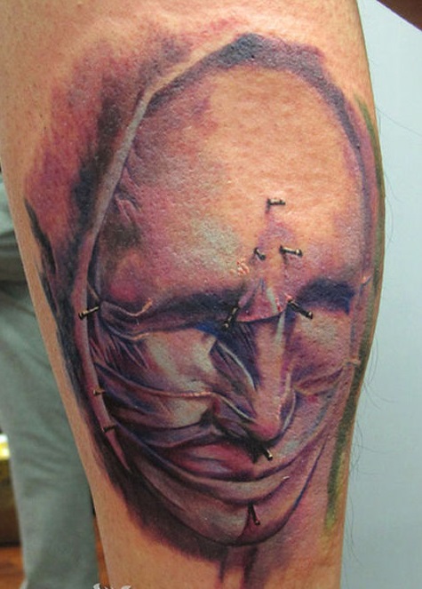 face 3d tattoo