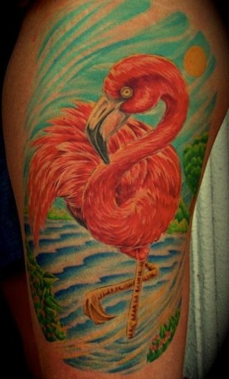 flamingo tattoo