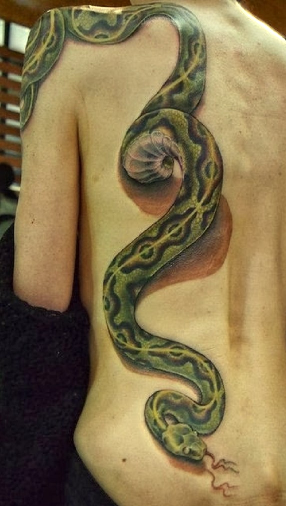 amazing tattoo snake