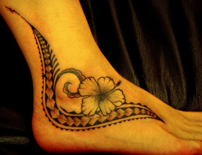 maori flower tattoo