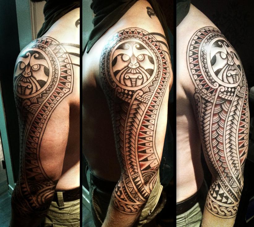 nordic style polynesian tattoo