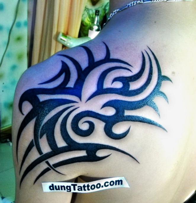 tribal tattoo on back 2