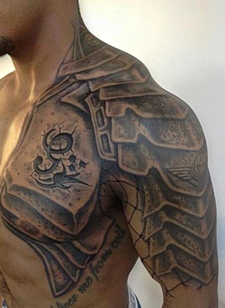 armor tattoo for men