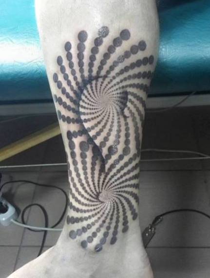 dotted tattoo