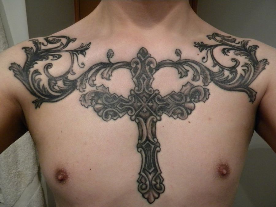 tattoo on chest cross