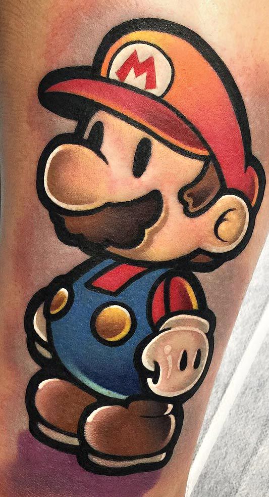 Mario tattoo
