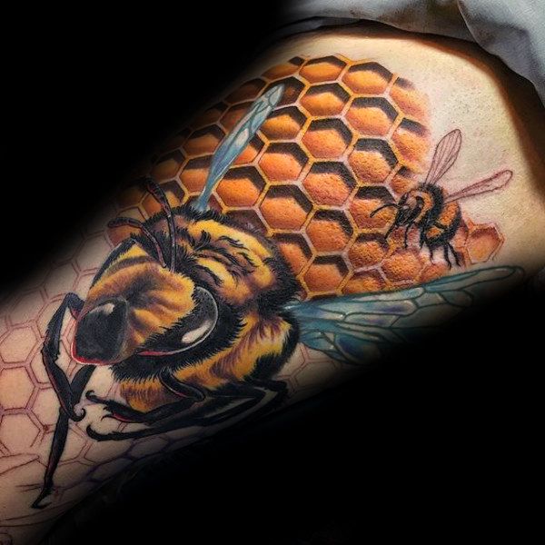 bee tattoo for men