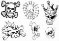 tatuaże z czaszkami