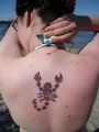 znak zodiaku skorpion na plecach
