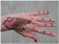 tatuaże gwiazdki i ptak na dłoni