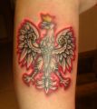 tatuaż polski orzeł na ręce