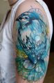 blue bird tattoo