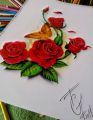 czerwone róże wzory tatuaży