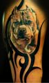 dog tribal tattoos