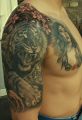 tiger shoulder tattoo