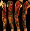 best tattoos roses spider