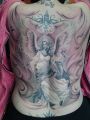 big angel back tattoo