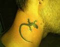 lizard neck tattoo