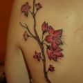 flowers twig tattoos