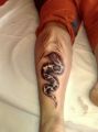 snake 3d tattoo
