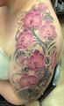 flowers arm tattoos