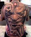demon back tattoo