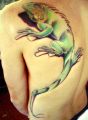 iguana lizard tattoo