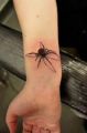 wrist tattoo spider