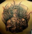 devil tattoo on back