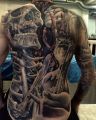 amazing skeleton tattoo