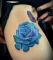 blue rose tattoo