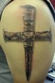 cross tattoo on arm 3