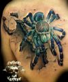 pająki 3d tatuaże