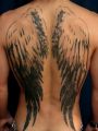 skrzydła tatuaże na plecach mężczyzn