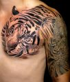 tygrys i smok tatuaż