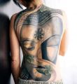 buddha tattoo on back