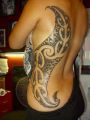 maori tribal tattoo on back