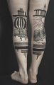 tatuaże na tylnej części nóg