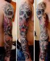 sleeve tattoo skulls