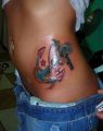 anchor tattoo on hip